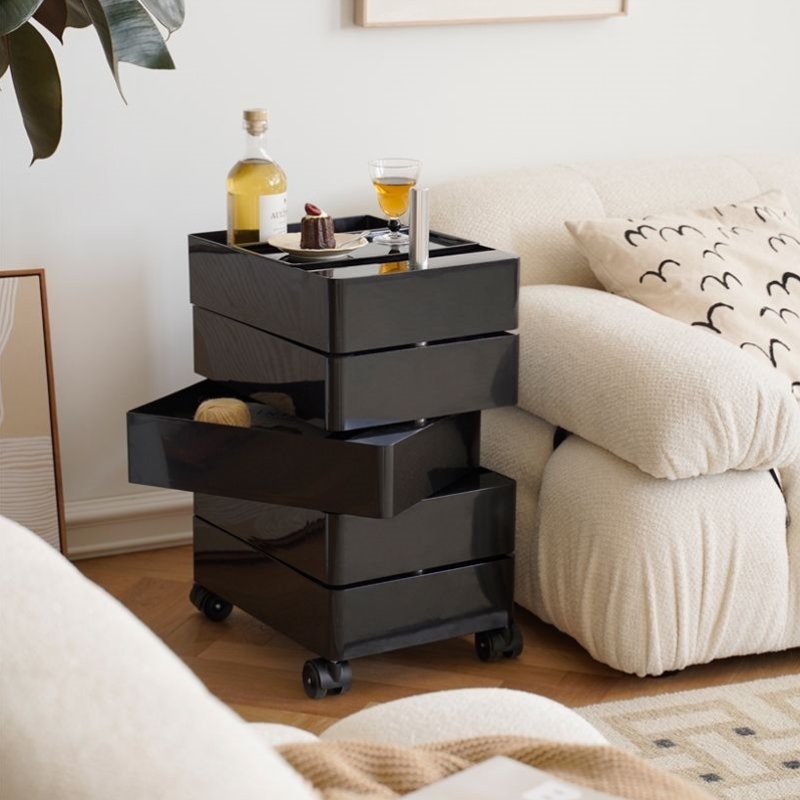 创意旋转可移动储物柜现代简约床头柜网红ins客厅化妆品收纳边柜