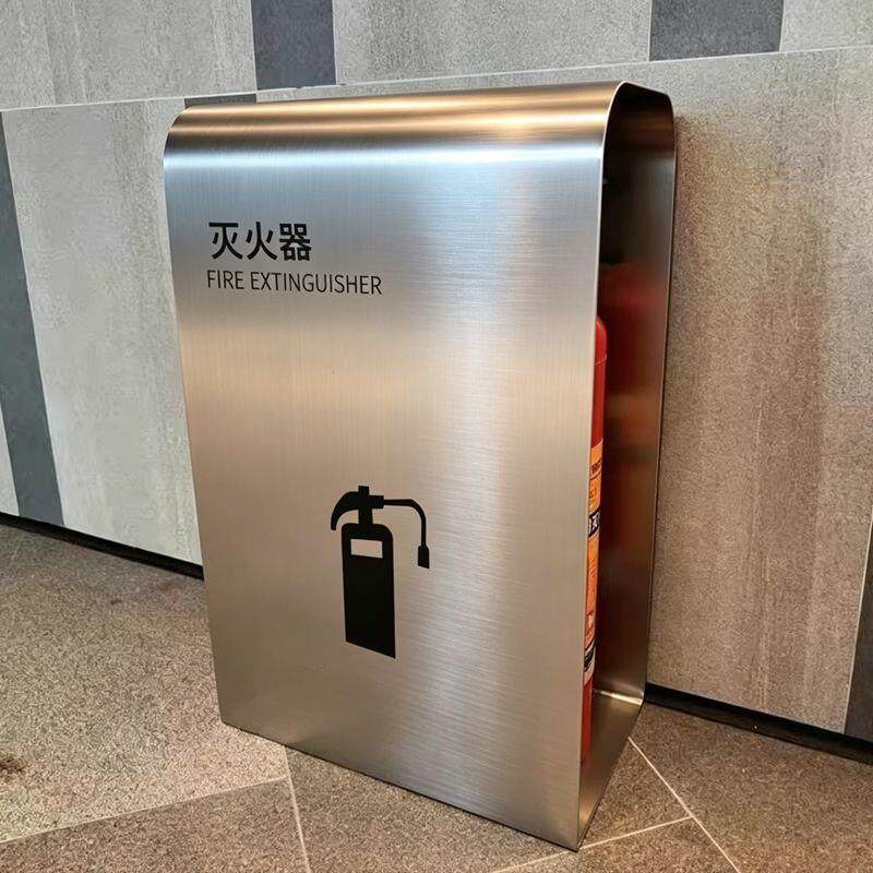 不锈钢灭火器箱2只装酒店