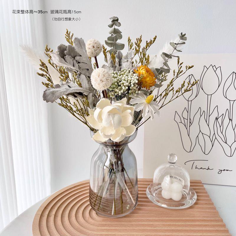 客厅干花高级感花束装饰