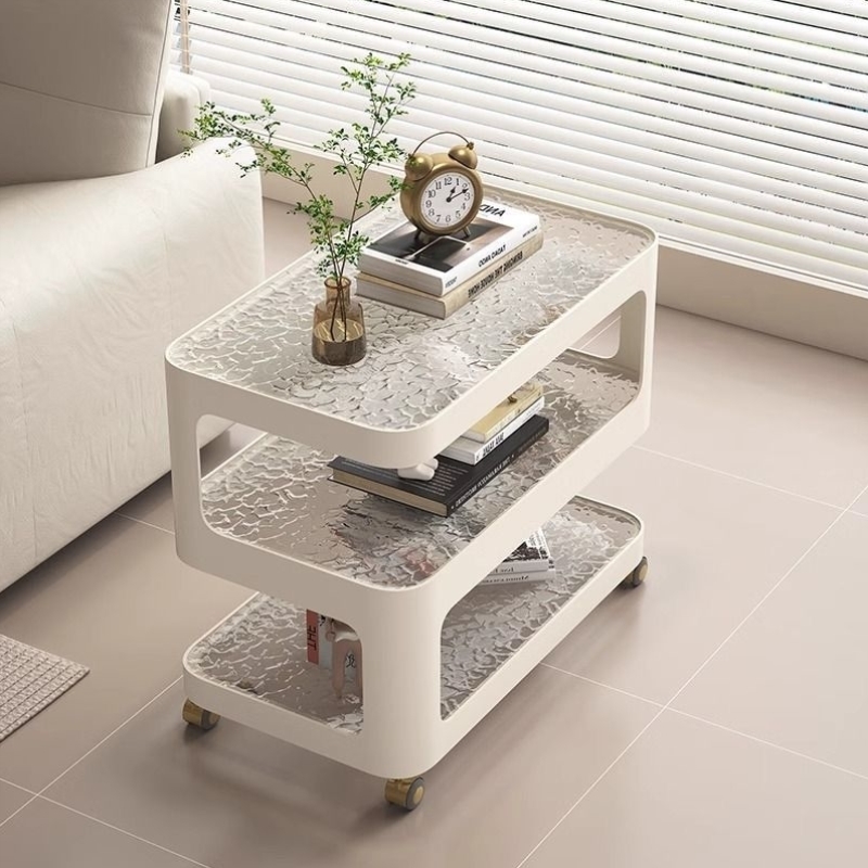 沙发客厅移动茶几小推车现代床头简约铁艺置物架边柜轻奢2024