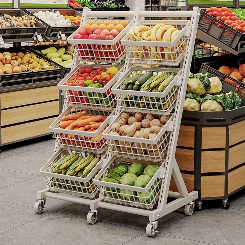 蔬菜货架水果店超市商用展示架置物架生鲜多层水果架子果蔬架菜架