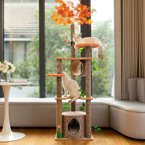 猫爬架猫窝一体树屋四季