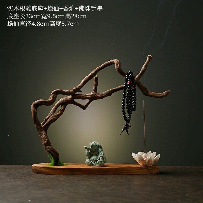 天然实木根雕摆件创意家