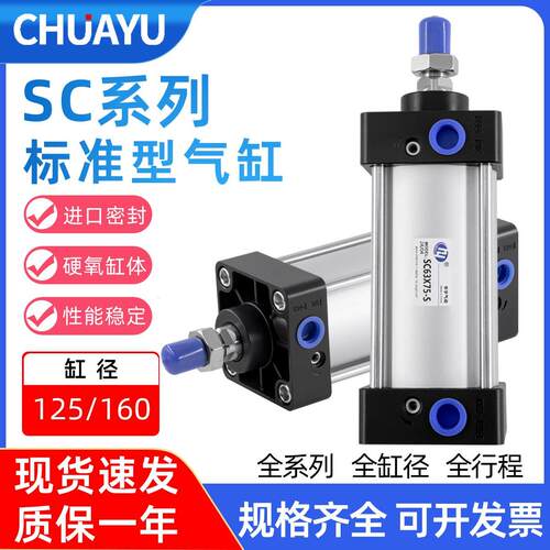 SC标准气缸Y双密封圈125/