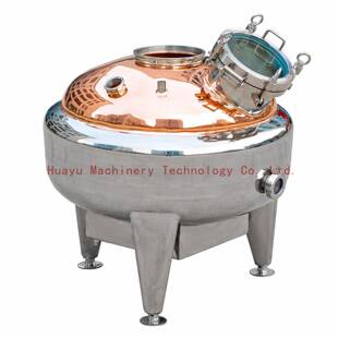 功能紫铜反应釜酿酒设备地酒蒸馏釜酿机白兰发酵罐KZN蒸馏设多备