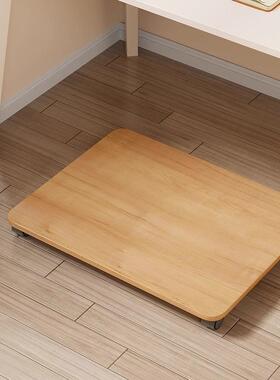 主机箱托架办公桌脑下家式用台电机箱通用滑QLL带轮落地增高置物