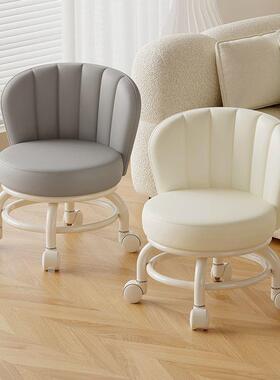 移动万向轮小凳子用儿童旋转带MMX靠步背凳带娃学神器家滑矮轮凳