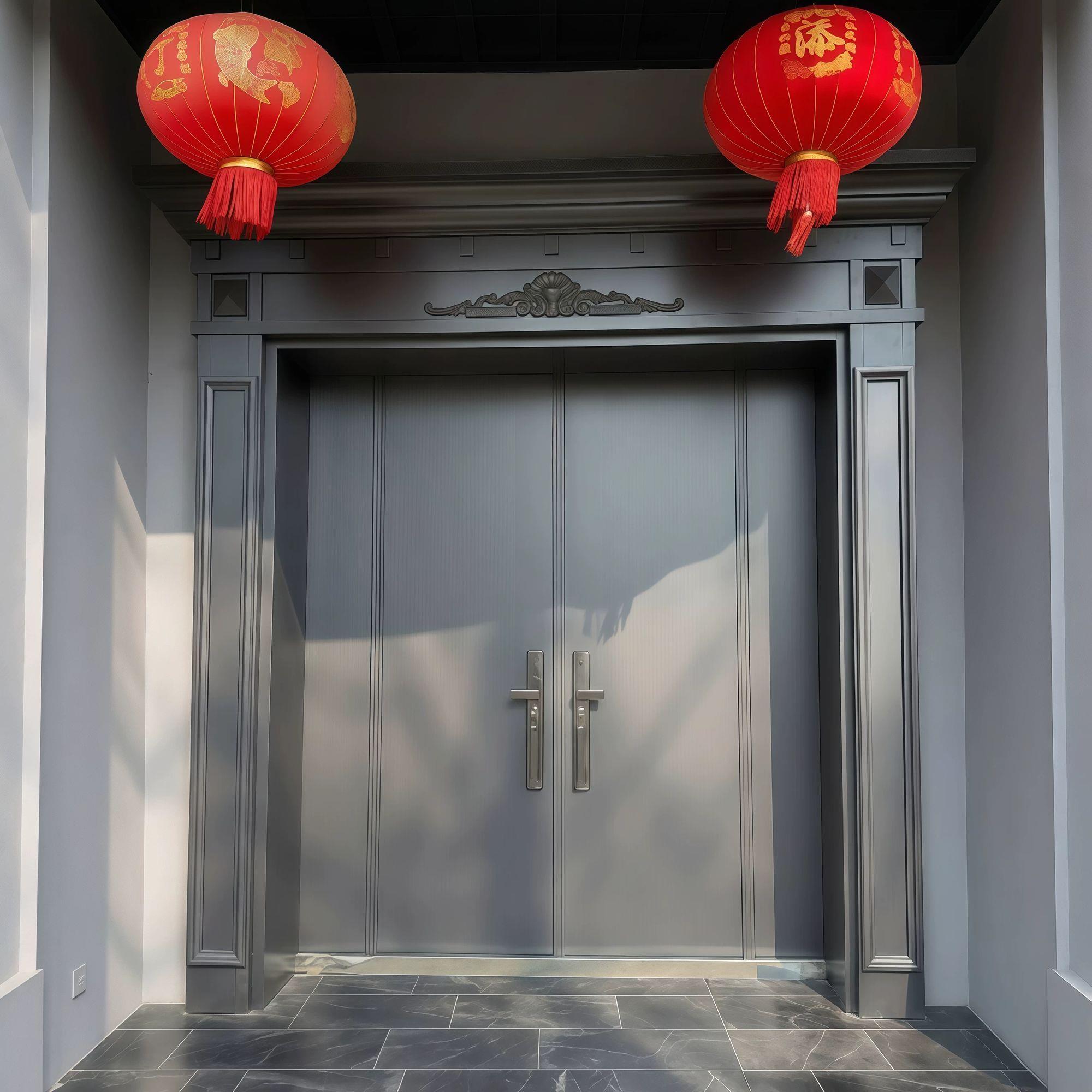 铸铝门锌合金别墅大门家