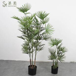 北SM-4611/欧仿真山金棕榈树扇葵蒲葵树室客内绿植景造装饰落地摆