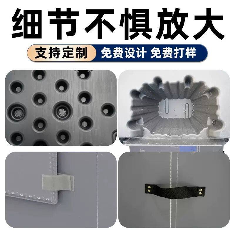 围板箱定制吹塑折叠天地盖汽配大物件产品运输加厚包装箱厂家定做