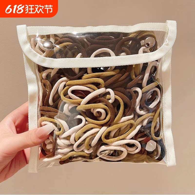 头绳橡皮筋女扎头高弹q力耐用网红高马尾发绳简约绑头发皮套发圈