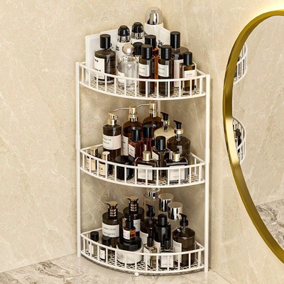 洗漱台置物架卫生间浴室台面角z落收纳架洗脸池台下三角形墙角收