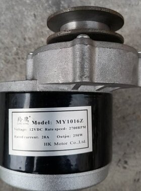 刷A形皮带轮减速电机 12V250W(JX)1016Z直流电机