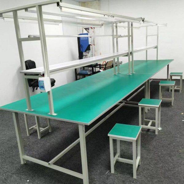 防静电台带灯装配生产线拉流水线工厂车间维修桌打包桌操作台,五金/工具,工具柜/工具架/工具物料架,淘宝优惠券,粉丝福利购,淘宝优惠卷