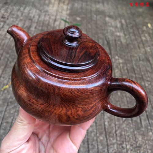 海南黄花梨木雕老料油梨竹节壶把把壶手把玩件文玩茶壶收藏西施壶