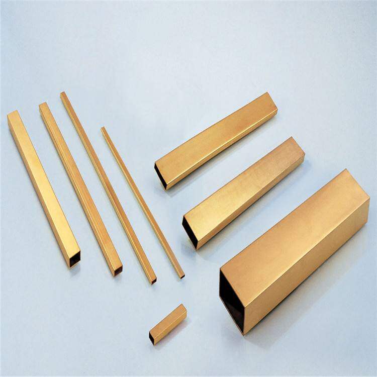 黄铜方管 黄铜扁管DIY饰品材料金属纯黄铜配件四方铜管 方形铜管