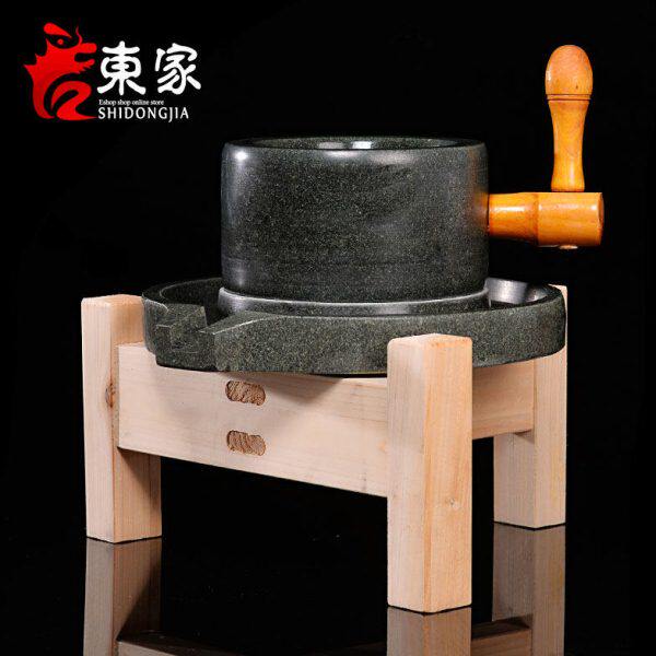 小石磨家用磨盘老石磨青石石磨家用磨盘手工石磨家用免邮豆浆机