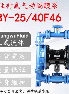 QBY-25F46/32F46/40F46型内衬衬氟气动隔膜/ 耐腐蚀气动隔膜泵