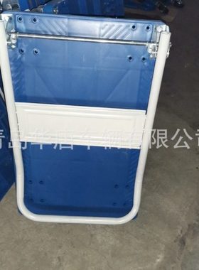 青岛厂家PH150P四轮静音折叠塑料平板车超市物流搬运折叠拉货车