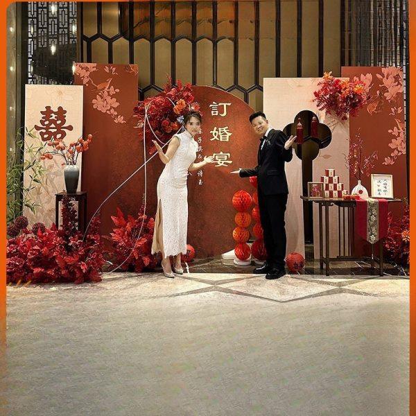 新中式全套仪式订婚宴背景墙定亲用品大全布置摆件装饰kt板感,节庆用品/礼品,装扮布置套餐,淘宝优惠券,粉丝福利购,淘宝优惠卷