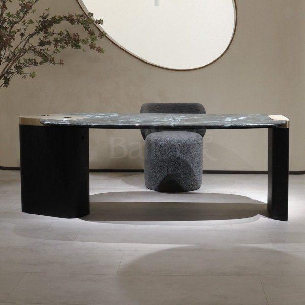 茶台茶桌现代极简茶艺桌多功能茶台中古风实木茶台大理石茶台