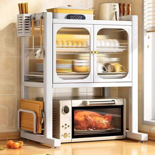 微波炉置物架烤箱架子厨房家用台面小型放碗柜多功能碗碟筷收驰兆,厨房/烹饪用具,微波炉置物架,淘宝优惠券,粉丝福利购,淘宝优惠卷