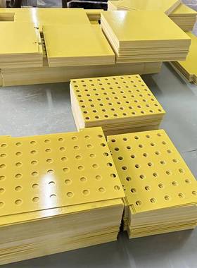 黄色环氧板加工大量现货花样机鞋业耐高温绝缘板模板免费切割