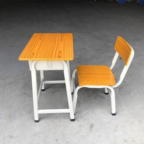 侧弯学生课桌椅中小学生单人升降培训辅导书桌课桌椅台椅厂家直销