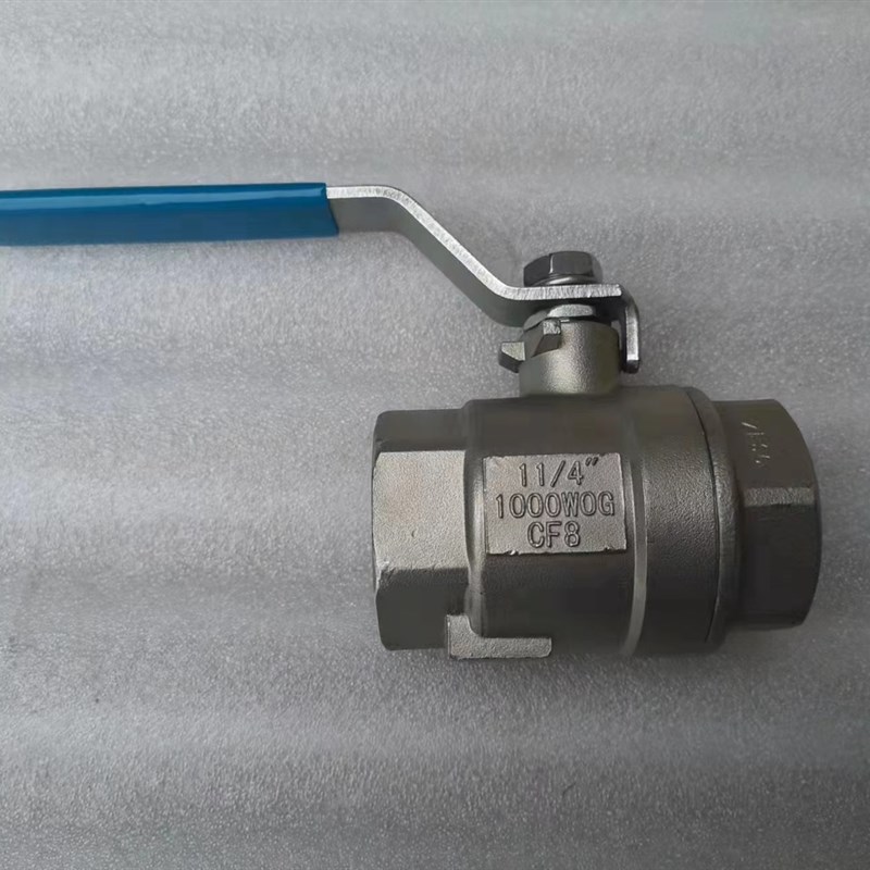 台湾龙晟f不锈钢螺纹球阀二片式