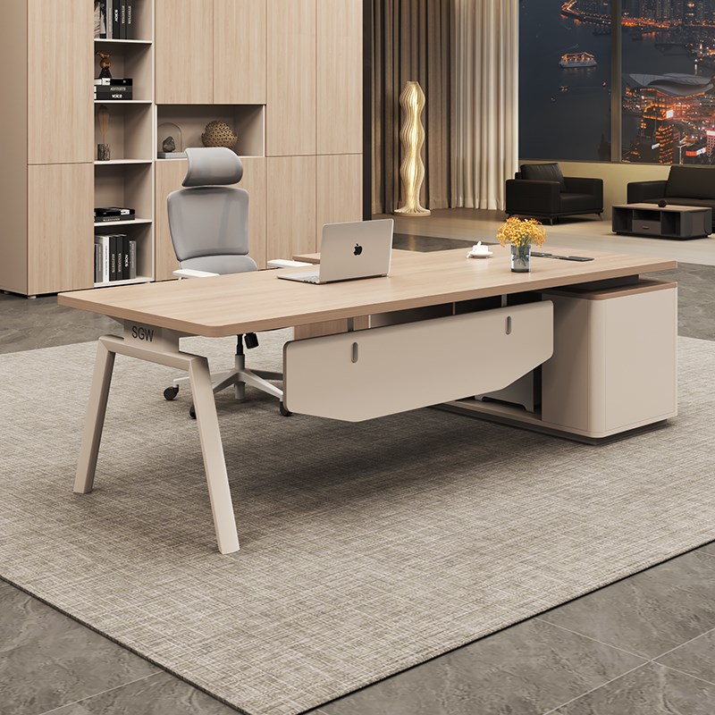 老板桌办公桌椅组合简约现代主管大班台单人O桌子经理桌办公室家