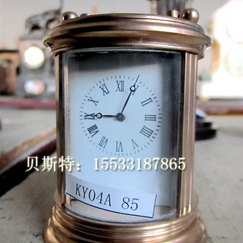 微型皮套钟表仿古董钟表老式机械座钟闹钟P台钟挂钟苏钟落地钟