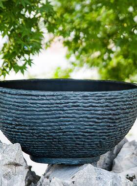 工水厂睡KLCS1841莲塑料花荷花园艺盆园林育苗养水培盆景盆大碗花