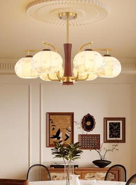 式中古风大客灯实木餐厅厅灯高级感52114厅主法灯卧室房间灯具202