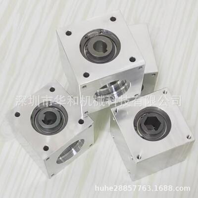 小型齿轮转角90度1伞：无品牌/1直角传动换向器齿轮轴箱孔键槽六