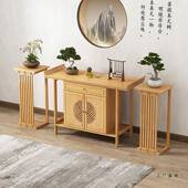 新中式 玄关轻985奢案台实木玄关桌柜家用条案玄供桌桌玄关台边关