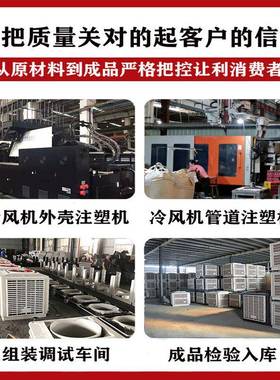 式移式环保空调车间工厂墙挂湿帘蒸发水空调74634养殖工业水冷风