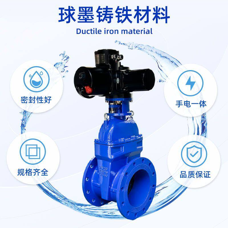 沪工良工电动弹性软密封闸阀Z945X6Q楼宇暖通污水开关暗杆闸阀