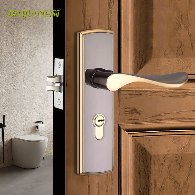 单舌门锁卧室门锁家用p通用型室内房门木门锁具门把手老式换锁手