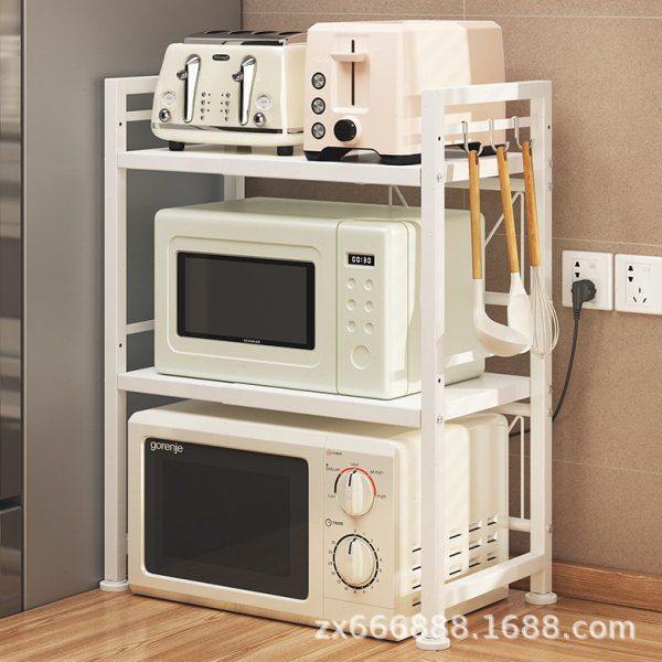 可伸缩微波炉架子厨房置物架台面放电烤箱多功能架家用多层收纳架,厨房/烹饪用具,微波炉置物架,淘宝优惠券,粉丝福利购,淘宝优惠卷