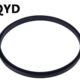 330 气缸密封圈气封 氟胶油封孔用QYD350 20透明黑色丁晴氟胶垫环