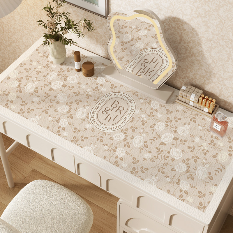 梳妆台桌垫防水防油免洗书桌化妆桌面保护垫N子高级感餐桌茶几桌