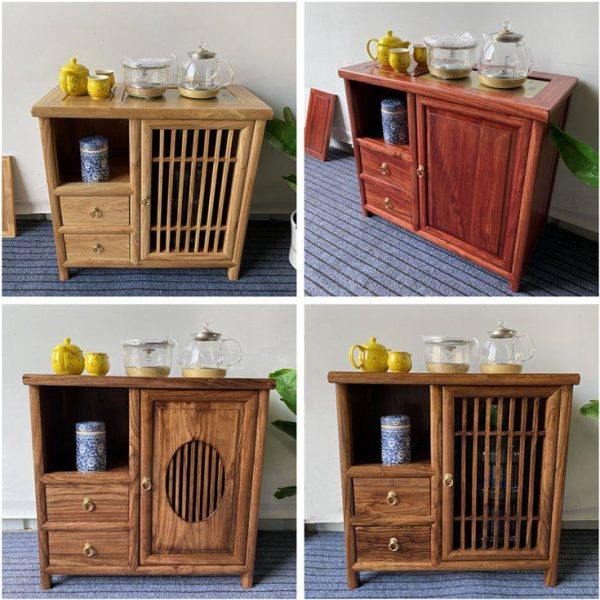 茶水柜烧水壶一体实木北榆木烧水台中式移动置物架储物柜茶桌边柜,商业/办公家具,办公茶水柜,淘宝优惠券,粉丝福利购,淘宝优惠卷