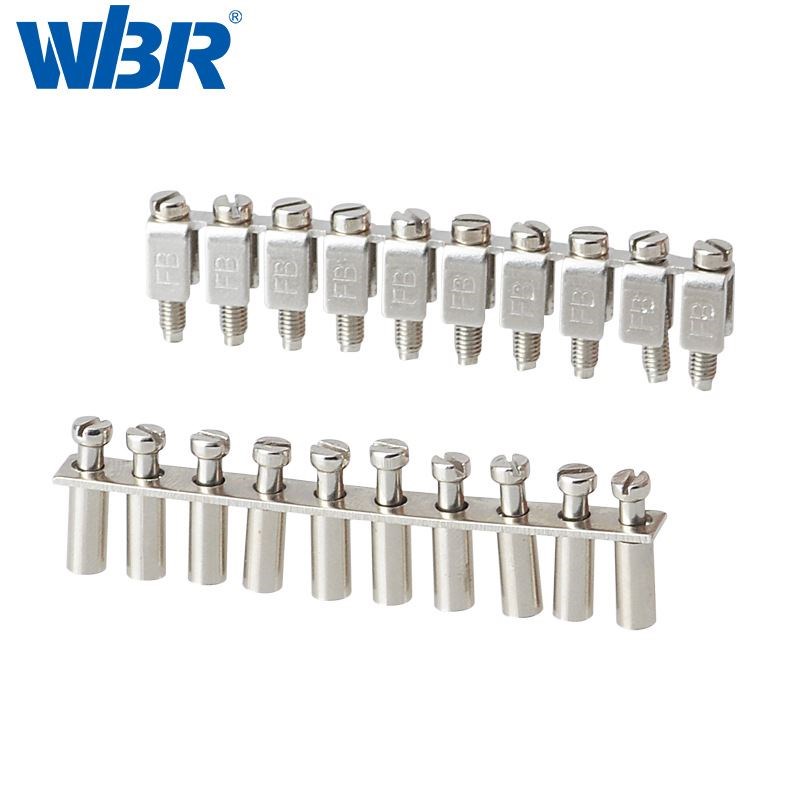 UK接线端子连接片FBI10p-6 短接件JUT1-2.5 4 8短接 边插件UEB10-