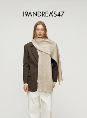 【新年礼物】19ANDREA'S47秋冬Rufus Petalo工艺手工羊绒围巾男女