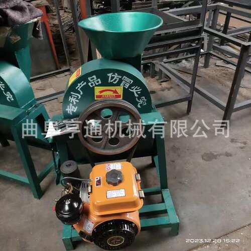 定制汽油木薯切片机HT-350型红薯切片机厚度可调节洋芋土豆切片机