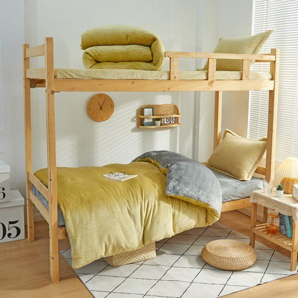 大学生宿舍床上三件套床上用品冬季牛奶绒珊瑚绒床褥被子一整套六,床上用品,学生床品套件,淘宝优惠券,粉丝福利购,淘宝优惠卷