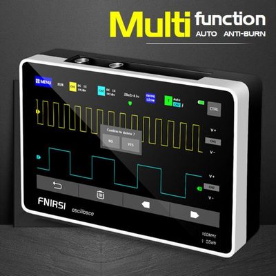 新版 FNIRSI 1013D 双通道 数字触摸平板示波器100M带宽1GS采样率