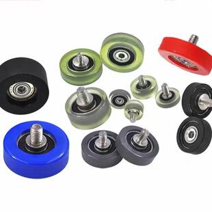 扫地机胶聚氨酯脚轮包防脱胶轮工业备轮BOX承重设耐磨高弹