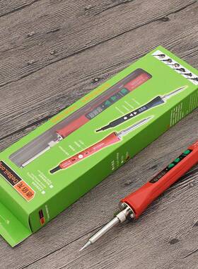 红色数显电烙铁调600度可8温内热电烙铁90红色数显显7电烙铁908数