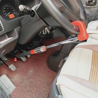 38640汽车盗安全锁车刹用方防向盘离合车密码锁